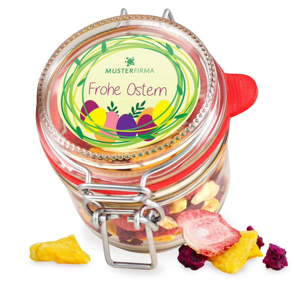 Bügelglas Oster-Früchte-Mix