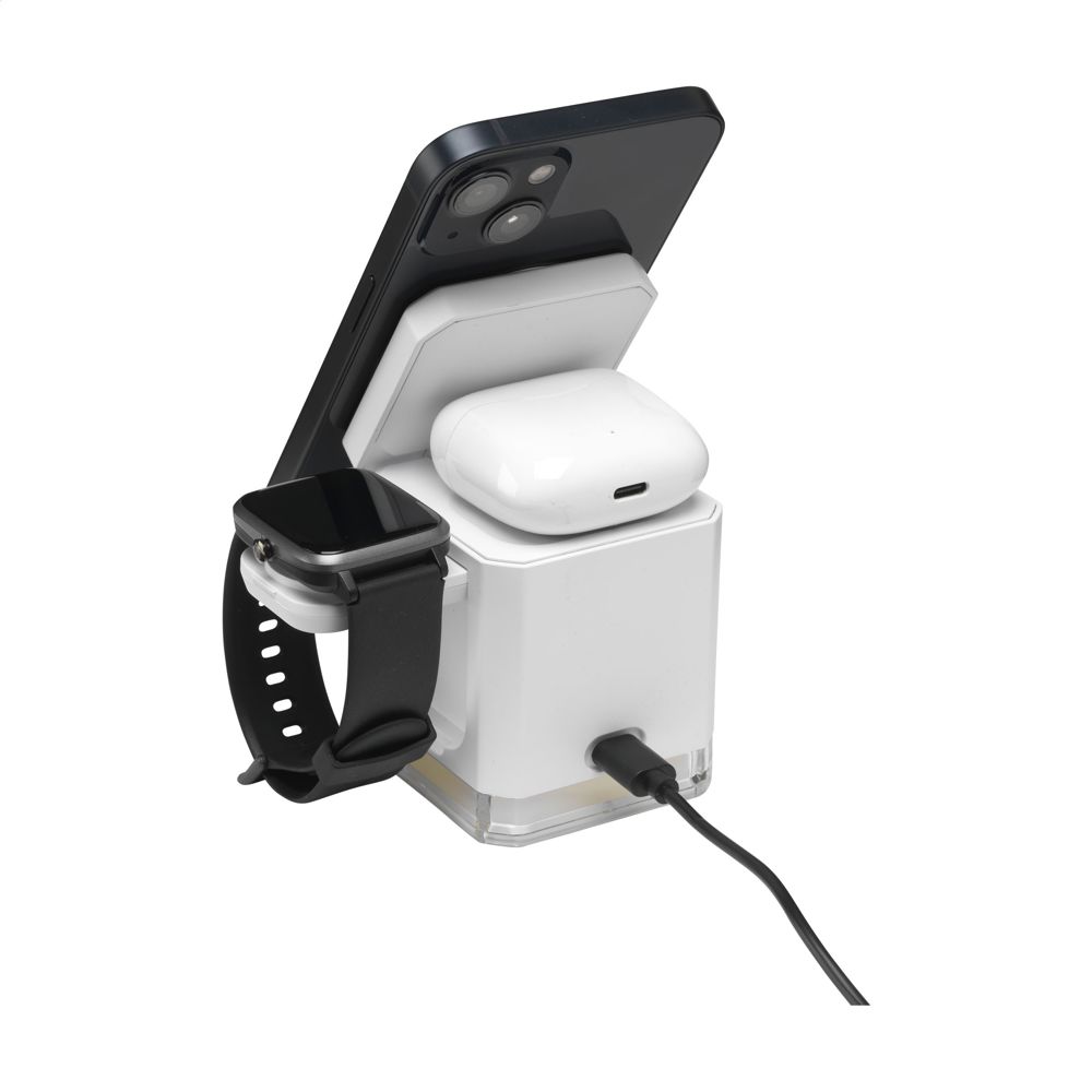 Cube Magsafe 3-in-1 RCS Recycled ABS Charging Stand